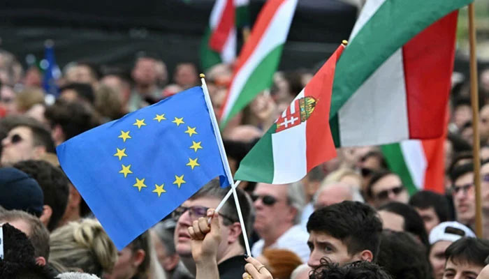 Tens Of Thousands March In Budapest Against Orban