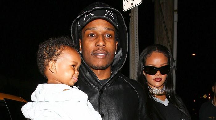 Rihanna Drops Adorable Snap Of A AP Rocky Holding Son RZA In Barbados