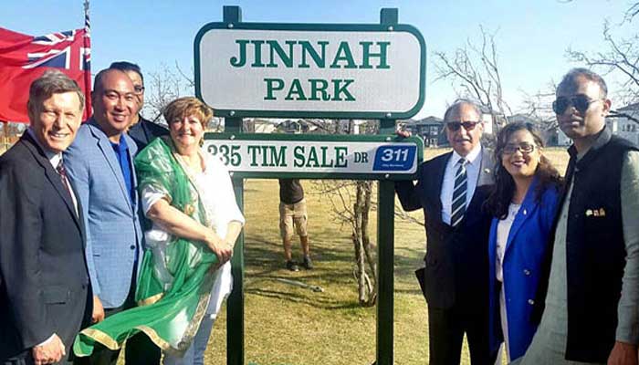 Muhammad Ali Jinnah Park opened in Canada's Winnipeg