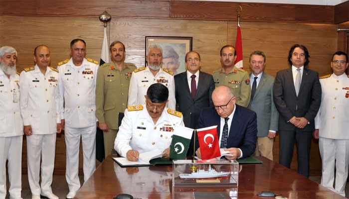Pak Navy signs contract for acquisition of 4 warships from Turkey