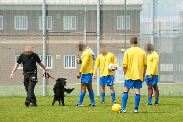 Prisoners get training sessions from Cardiff City