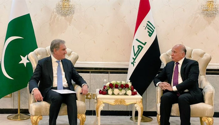 Qureshi, Iraqi ministers discuss mutual ties, cooperation