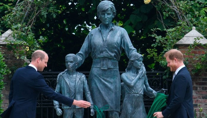 William, Harry Reunite For Princess Diana’s Statue Tribute