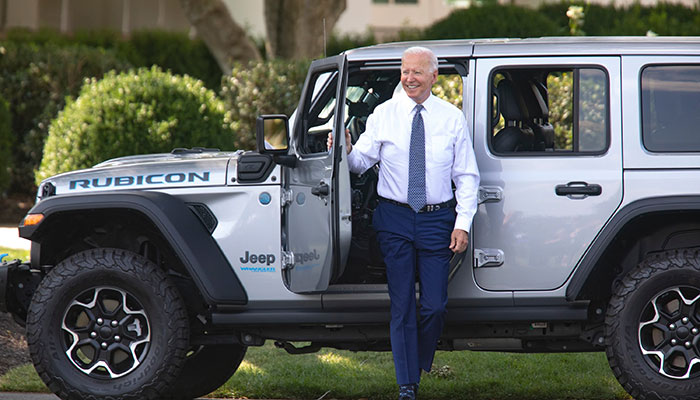 Biden pushes for electric vehicles to make up half of US sales by 2030