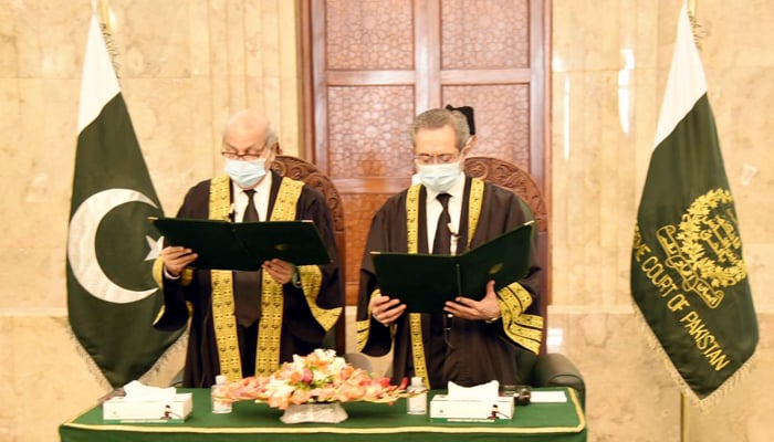 The judges of clearance supreme court take oath