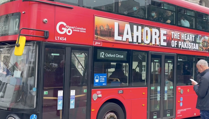 ‘Lahore – The heart of Pakistan’ London buses go live