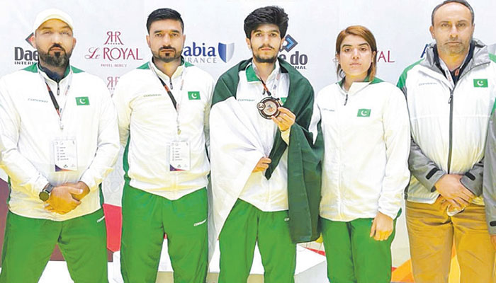 Haroon wins gold for Pakistan in COAS Taekwondo