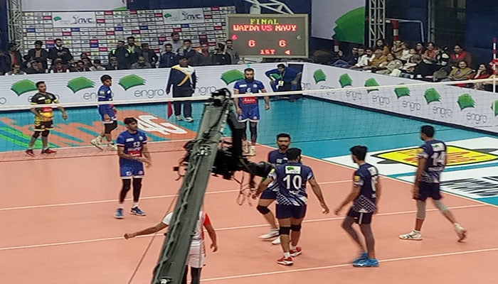 Navy end WAPDA’s volleyball rule