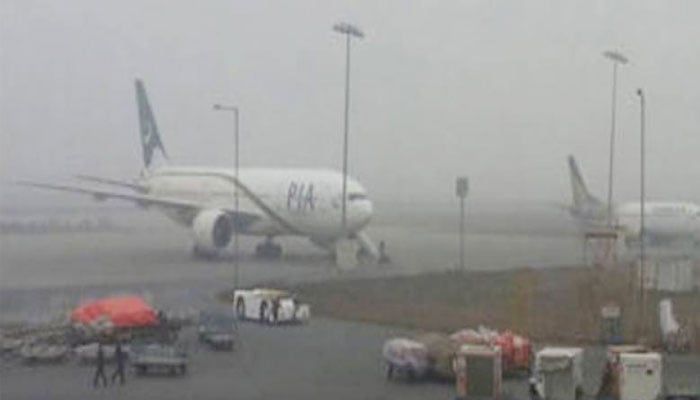 PIA flights rescheduled due to heavy fog in Lahore