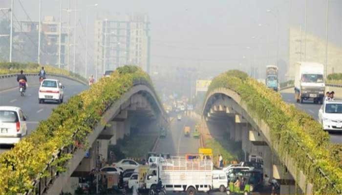 Biker injured after falling from Lahore flyover