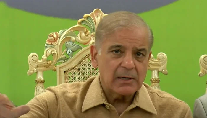 PML-N leader Shehbaz Sharif. --Photo:YouTube screengrab