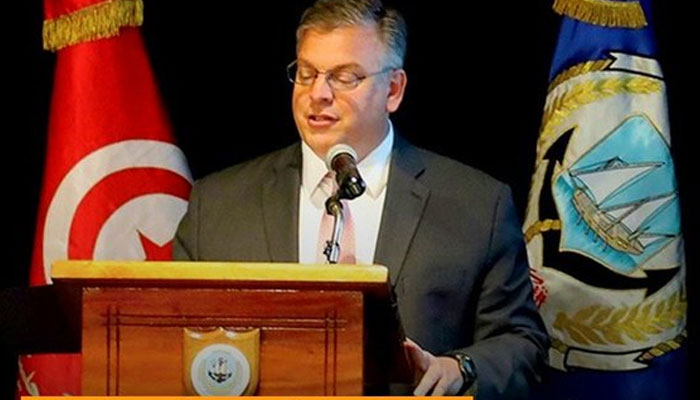 American Ambassador to Pakistan, Donald Blome. Photo: Screengrab of a Twitter video.