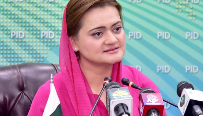 Minister for Information and Broadcasting Marriyum Aurangzeb. File photo