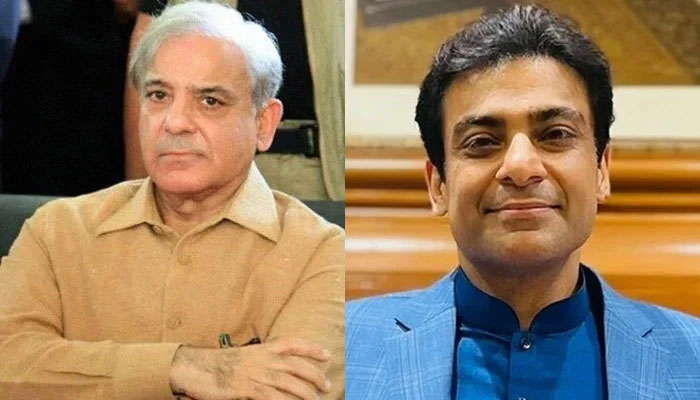 Prime Minister Shehbaz Sharif (L) and Hamza Shehbaz.— File Photo