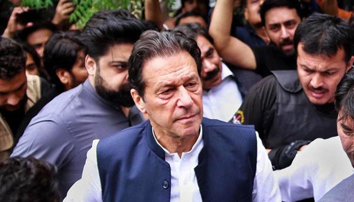 Former prime minister Imran Khan arrives for hearing in an anti-terrorism court (ATC) on August 25, 2022, in Islamabad. —APP