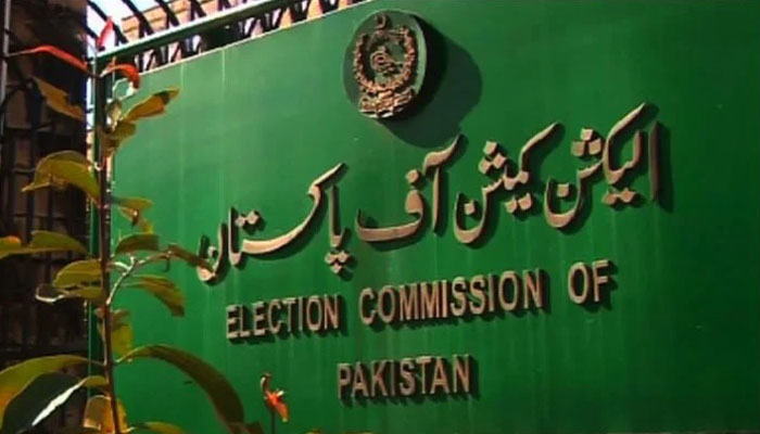 Election Commission of Pakistan sign board. —File Photo