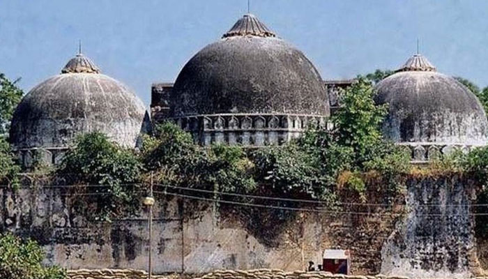 The Babri Mosque, which was demolished by Hindu fanatics in Ayodhya. — Indian media