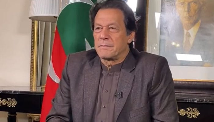 Imran Khan. Screengrab of a Twitter video.