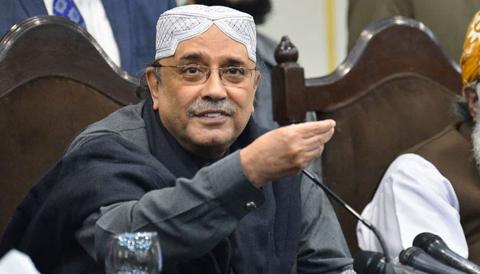 Former president and Pakistan Peoples Party (PPP) Co-chairman Asif Ali Zardari. The News/File