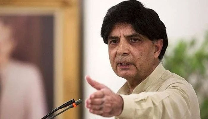 Former leader of Pakistan Muslim League-Nawaz (PMLN) Chaudhry Nisar Ali Khan. The News/File