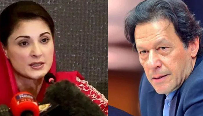 Maryam Nawaz (Left) and Imran Khan. Photo: The News/File