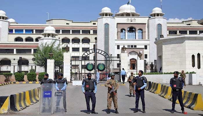 An outside view of the PM House in Islamabad. — Online/File