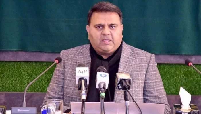 PTI leader Fawad Chaudhry addresses a press conference. — PID/File