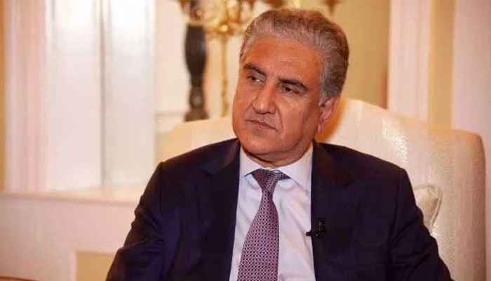 Shah Mahmood Qureshi speaks with AFP on the sidelines of the high-level 76th session of the UN General Assembly in New York on September 20, 2021.— AFP/File