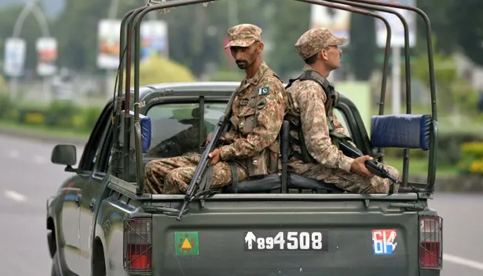 Pakistan army soldiers can be seen in this picture.b — AFP/File