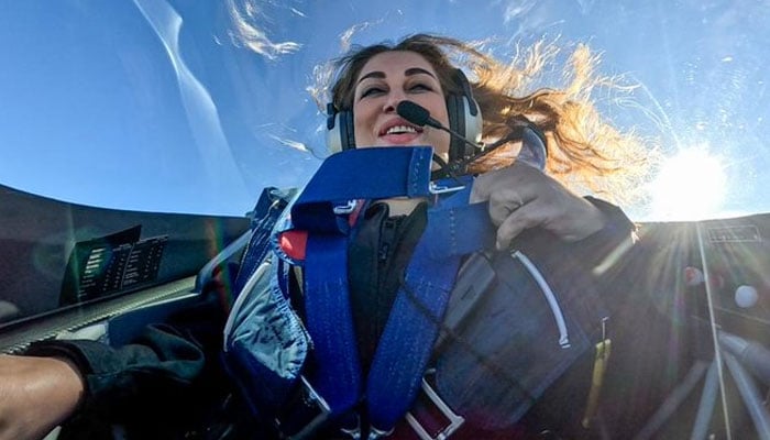 Namira Salim first Pakistani to fly off into space. x/namirasalim