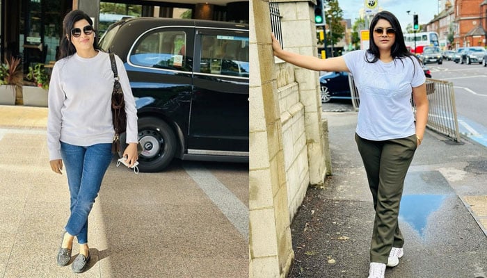 Sisters Khushbakhta Mirza (known in showbiz as Sophia Mirza) and Mariam Mirza are currently based in London. Pics by reporter