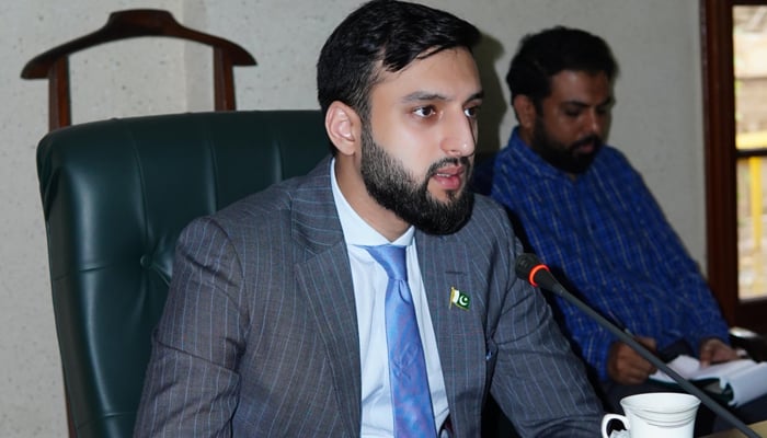 Minister Ibrahim Murad during a meeting of Mines and Minerals Department in this picture released on October 16, 2023. — X/ibrahimmurad