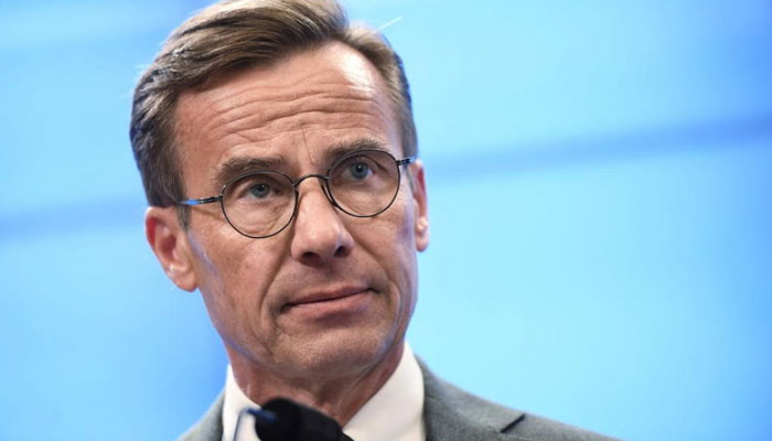 Swedish Prime Minister Ulf Kristersson says the shooting in Brussels that killed two Swedes on October 16 was a ‘terror attack’ against his country. – AFP pic, October 17, 2023.
