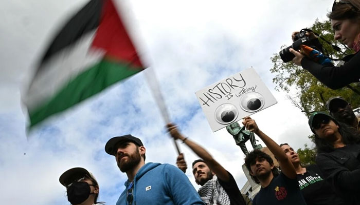 Demonstration organized by Jewish Americans in support of Palestinians and for a ceasefire in October 2023 in Washington, DC. AFP/File