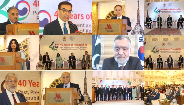 Participants and speakers can be seen in this high-powered Seminar organised in collaboration with the Republic of Korea Embassy, celebrating 40 years of Pakistan-Korea ties on October 25, 2023, in Islamabad. — X/@ISSIslamabad