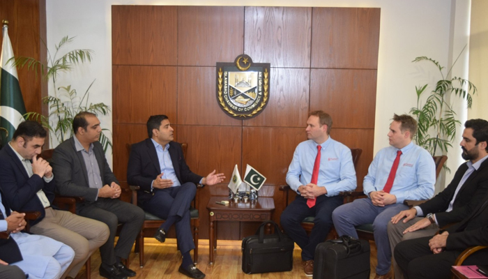 A delegation of the dairy sector of Ireland while speaking with the Islamabad Chamber of Commerce & Industry officials on October 26, 2023. — Facebook/Islamabad Chamber of Commerce & Industry