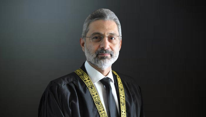 Chief Justice of Pakistan (CJP) Qazi Faez Isa. — Supreme Court website/File