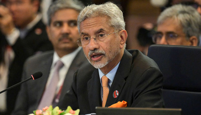 Indias Foreign Minister Subrahmanyam Jaishankar delivers a speech during the Association of Southeast Asian Nations (ASEAN) Post Ministerial Conference with India at the ASEAN Foreign Ministers meeting in Jakarta on July 13, 2023. — AFP