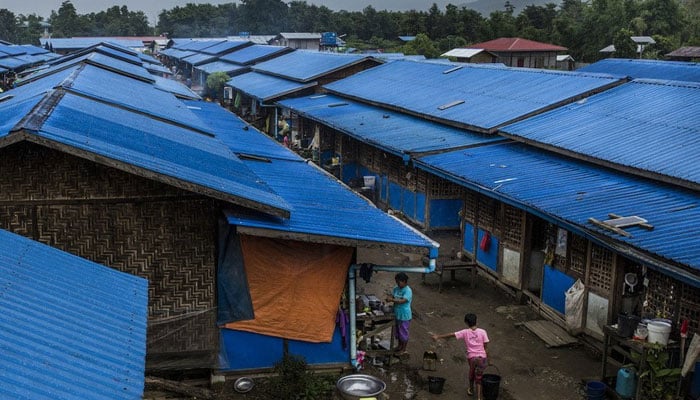 The picure shows an IDP camp in Myanmar’s Kachin province.— UN