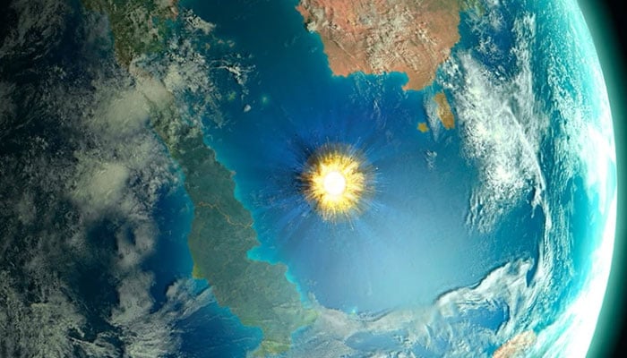 chicxulub crater satellite image
