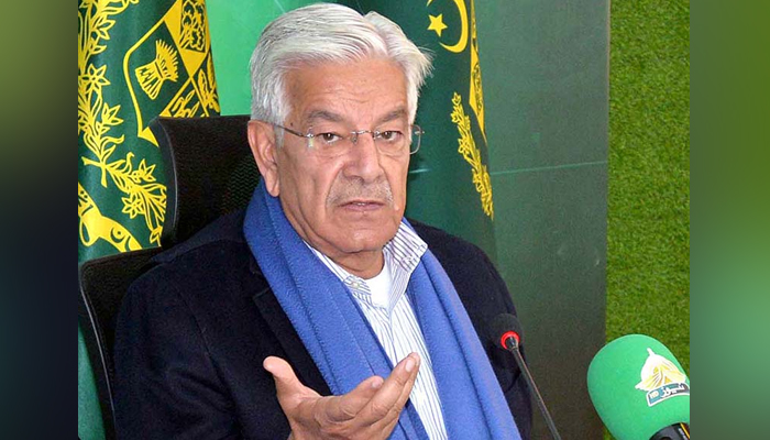 Former Defence Minister Khawaja Asif. — APP/File