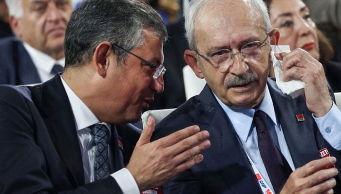 Former pharmacist Ozgur Ozel, left, replaces Kemal Kilicdaroglu, right, as Turkeys opposition leader. — AFP/File