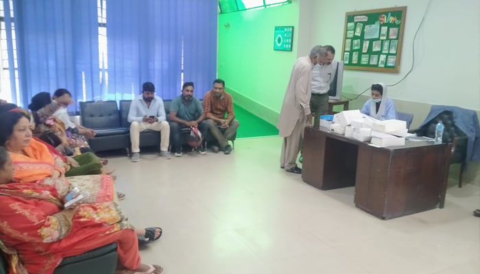 An internal view of United Christian Hospital as patients wait to get examined by a doctor in this image on September 21, 2023. — Facebook/Uch Hospital Lahore