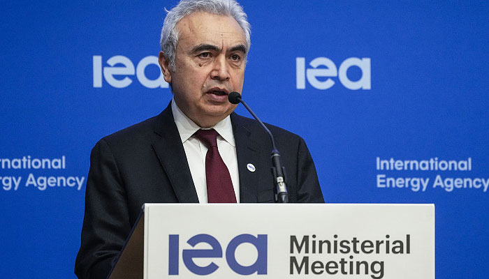 International Energy Agency (IEA) Executive Director Fatih Birol speaks during the closing media conference at the IEA ministerial meeting in Paris, March 24, 2022. —AFP/CFP