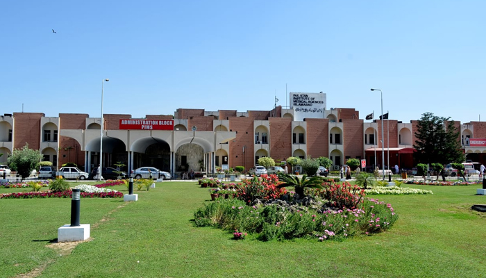 Pakistan Institute of Medical Sciences building can be seen in this image. — PIMS website