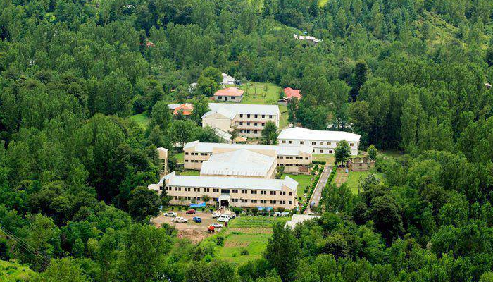 This image shows an aerial view of the University of Poonch. — Facebook/The University Of Poonch Rawalakot AJK