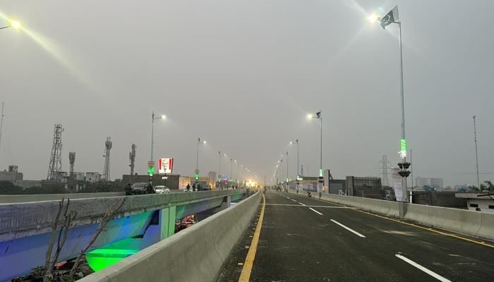 This image shows the Akbar Chowk Flyover in Lahore on November 23, 2023. — Facebook/Lahore Development Authority