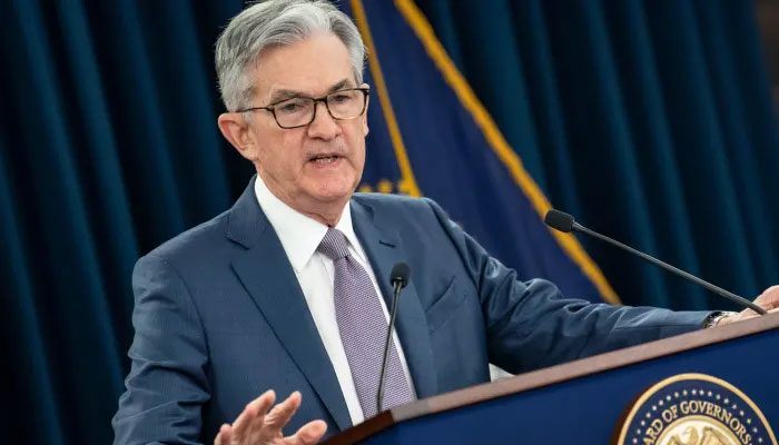US Federal Reserve Chairman Jerome Powell gives a press briefing after the surprise announcement the FED will cut interest rates on March 3, 2020, in Washington, DC. —AFP File