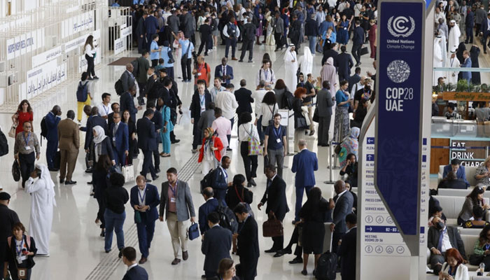 Delegates at the COP28 United Nations climate summit in Dubai. —AFP File