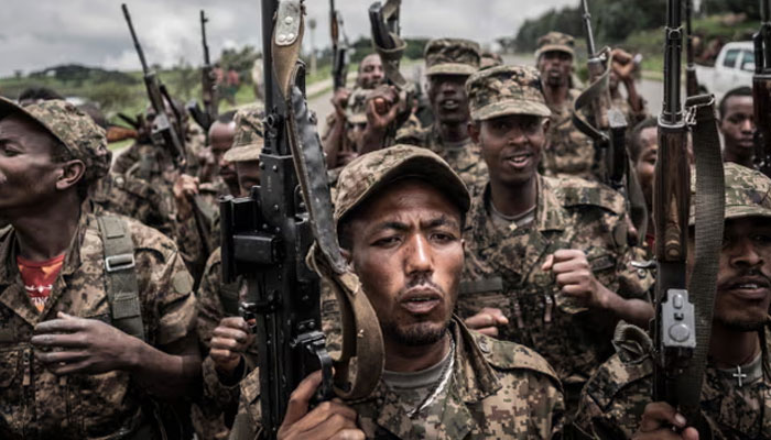 Ethiopian federal soldiers have been accused of looting and indiscriminately killing civilians in Amhara as they pursue their former allies, the Fano militia. —AFP File